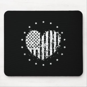American Flagga Heart 4 juli Musmatta