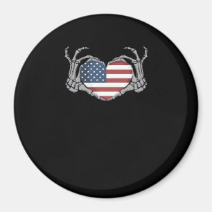 American Flagga Heart Passande Magnet