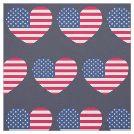 American Flagga Heart Patriotic USA Banner Tyg