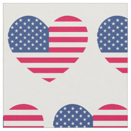 American Flagga Heart Patriotic USA Banner Tyg