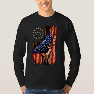 American Flagga History 1776 Vi People Independe T Shirt