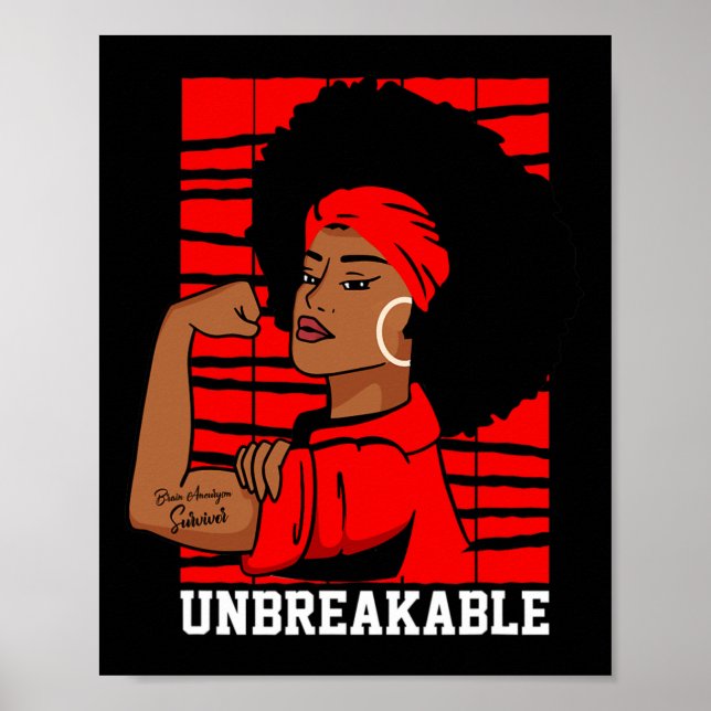 American Flagga HIV Aids Brain Aneurysm Stroke Med Poster (Framsidan)