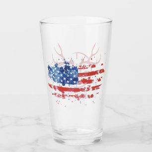 American Flagga Hjort Hunter Glaskopp