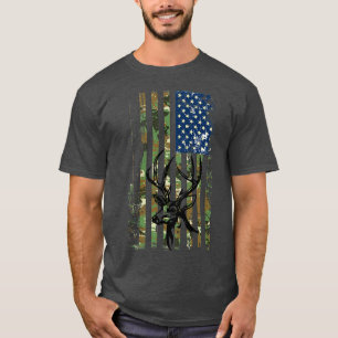 American Flagga Hjort Hunter T Shirt