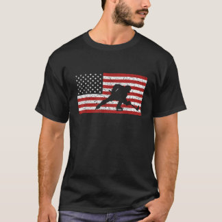 American Flagga Hockey T shirt Hockey Gift Manar W