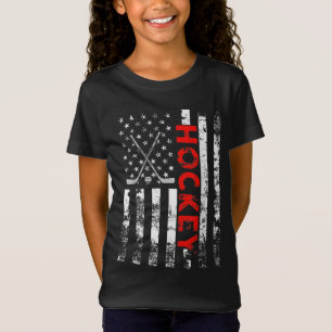 American Flagga Hockey USA Patriotic Gift T Shirt