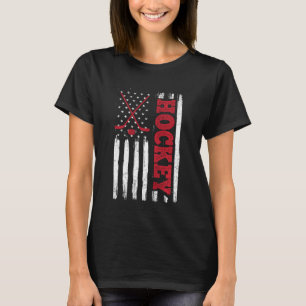 American Flagga Hockey Usa Patriotic I Hockey T Shirt