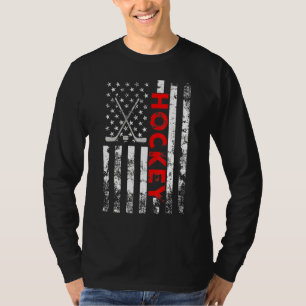 American Flagga Hockey Usa Patriotic T Shirt