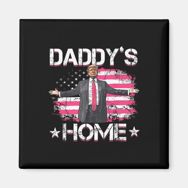 American Flagga Home Trump 2024 Patriotic Magnet (Framsidan)