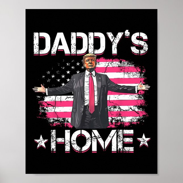 American Flagga Home Trump 2024 Patriotic Poster (Framsidan)