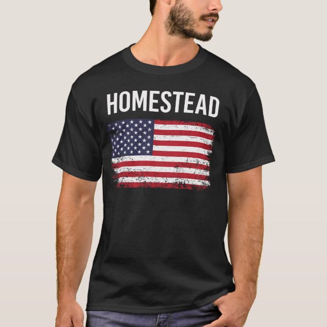 American Flagga Homestead T Shirt (Framsida)