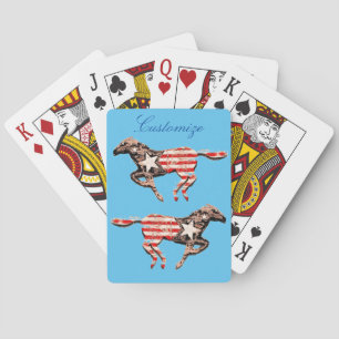 American Flagga Horse Running Thunder_Cove Casinokort