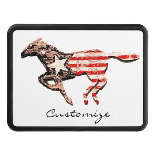 American Flagga Horse Running Thunder_Cove Dragkroksskydd
