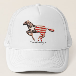 American Flagga Horse Running Thunder_Cove Keps