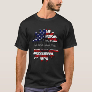 American Flagga Hospice Nurse End of Life Palliati T Shirt