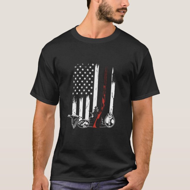 American Flagga Hunter T Shirt (Framsida)