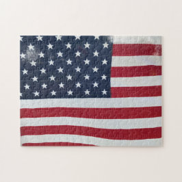 American Flagga Jigszle Puzzle Pussel