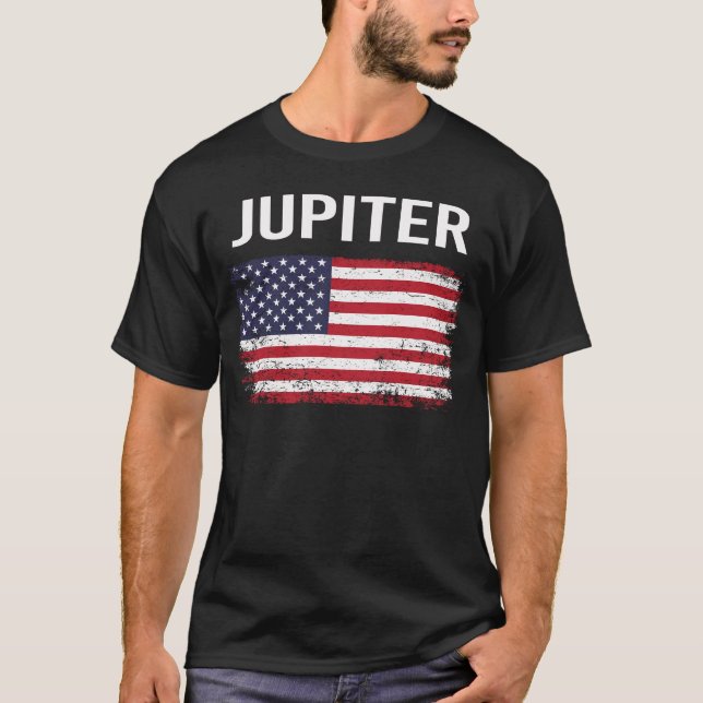 American Flagga Jupiter T Shirt (Framsida)