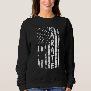 American Flagga Karate Fläkt Usa Karate Player Fla T Shirt