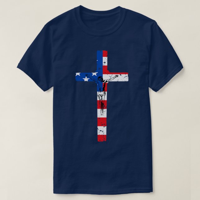American Flagga Kor Tshirt T Shirt (Design framsida)