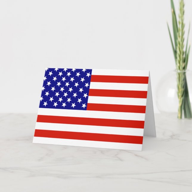 AMERICAN FLAGGA KORT (Framsida)