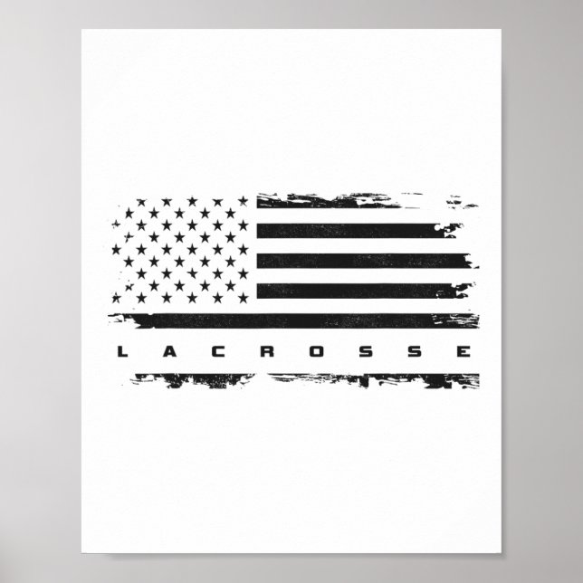 American Flagga Lacrosse Apparel - Lacrosse 1 Poster (Framsidan)
