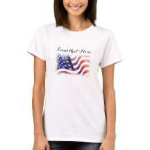 American Flagga Land I Kärlek Patriotic T-Shirt