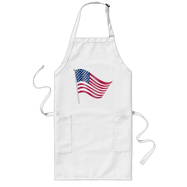 AMERICAN FLAGGA LÅNGT FÖRKLÄDE (Framsidan)