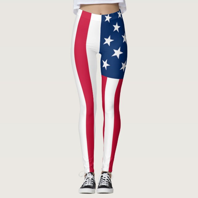 American Flagga Leggings (Framsida)