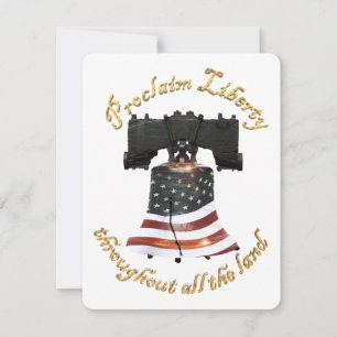 American Flagga Liberty Bell Inbjudningar
