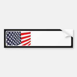 American Flagga Light Visning Bildekal