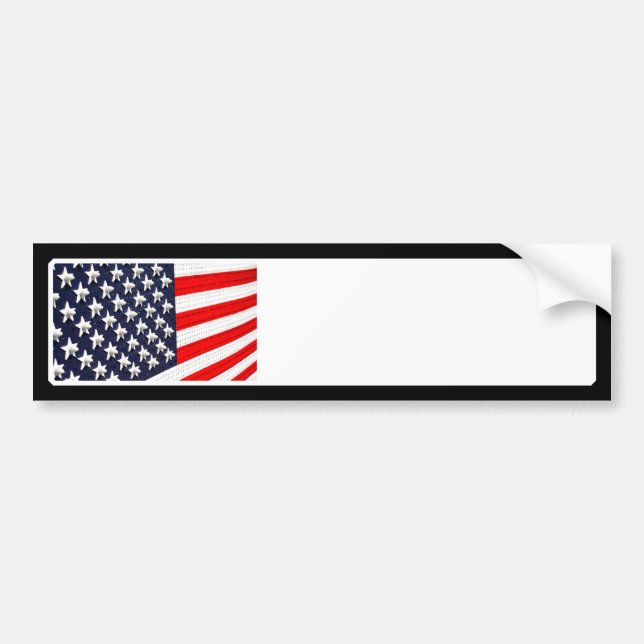 American Flagga Light Visning Bildekal (Framsidan)