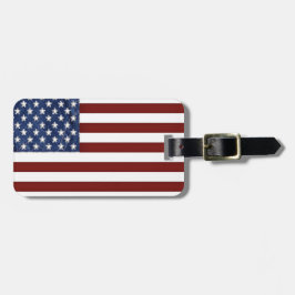 American Flagga Luggage Tag Bagagebricka