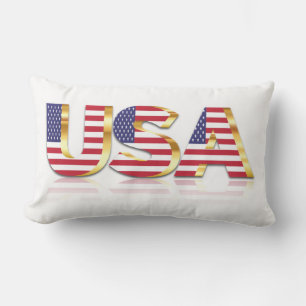 American Flagga Lumbar Pillow USA Lumbarkudde