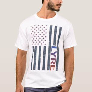 American Flagga Lyre T Shirt