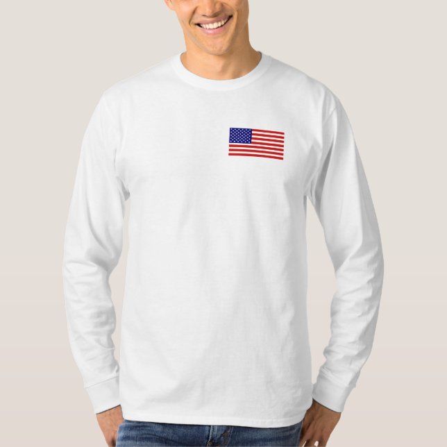 American Flagga Manar Långärmad Shirt Tee (Framsida)
