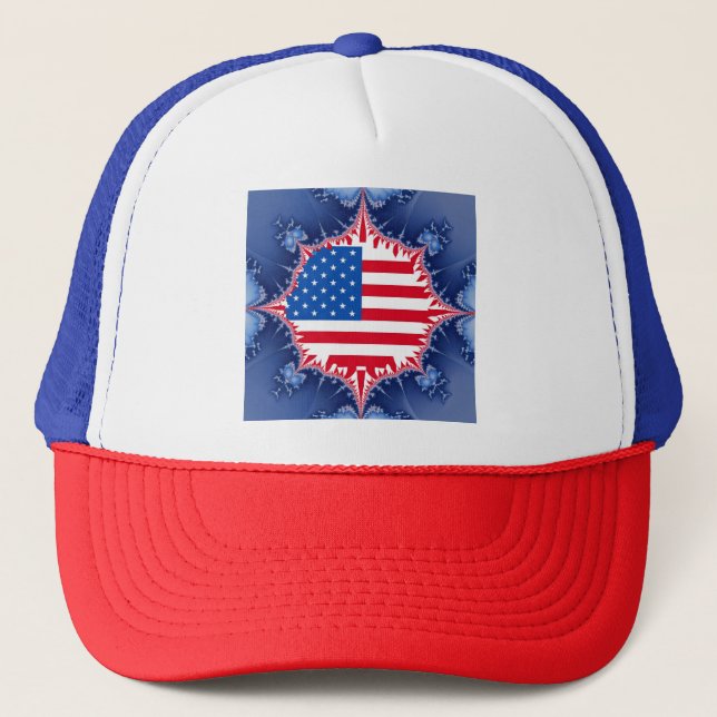 American Flagga Mandelbrot Keps (Framsida)