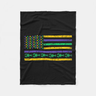 American Flagga Mardi Gras T Shirt Mardi Gras Craw Fleecefilt