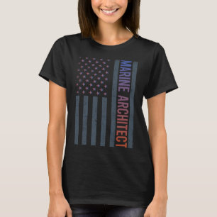 American Flagga - Marine Architect T Shirt