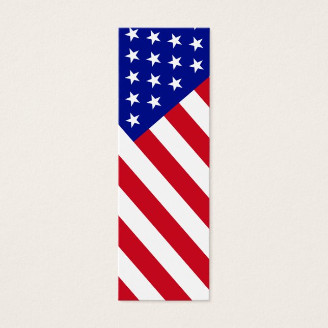 American Flagga Mark. Litet Visitkort (Framsidan)