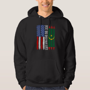 American Flagga & Mauritania Flagga Best Big Broth Hoodie