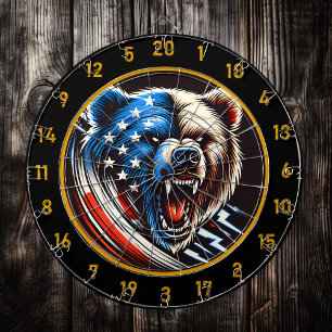 American Flagga Meets Roaring Fury Darttavla