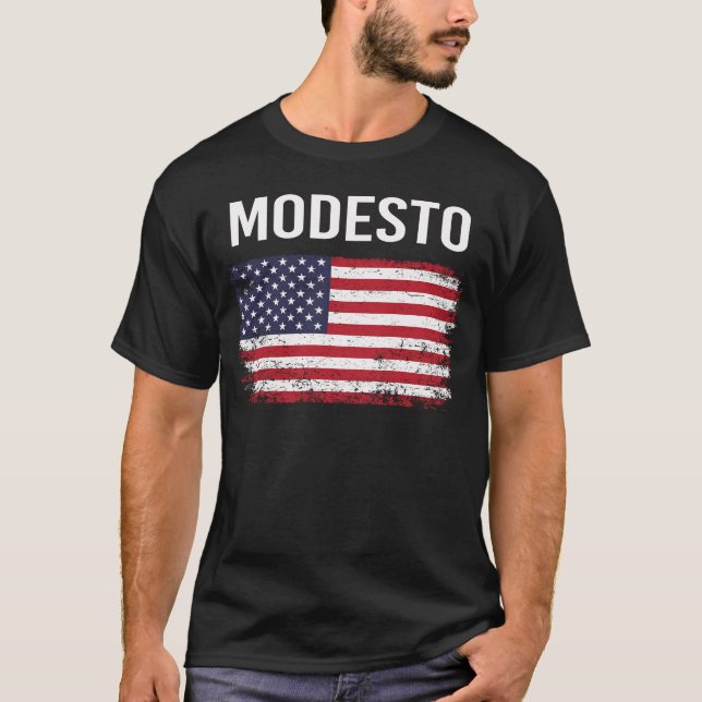 American Flagga Modesto T Shirt (Framsida)