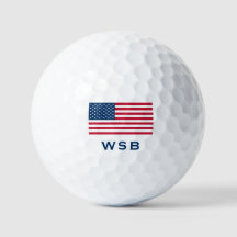 American Flagga Monogram Golf Bollar