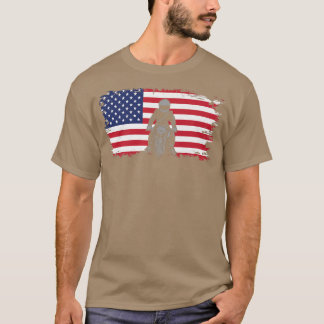 American Flagga Motorcle Apparat - Biker Motorcycl T Shirt