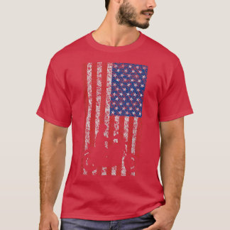 American Flagga Motorcycle Biker174 T Shirt