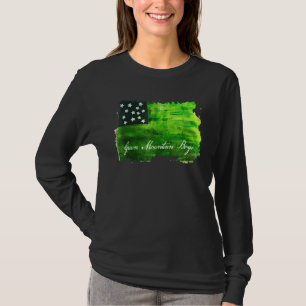 American Flagga Mountain Boys Military Vermont T Shirt