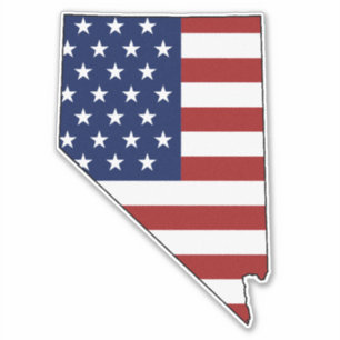 American Flagga Nevada Klistermärken