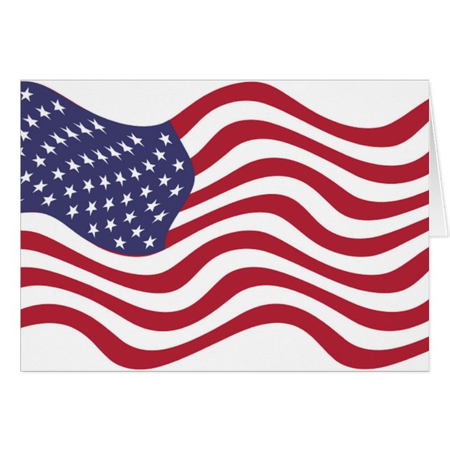 AMERICAN FLAGGA OBS KORT (Framsidan Horizontal)