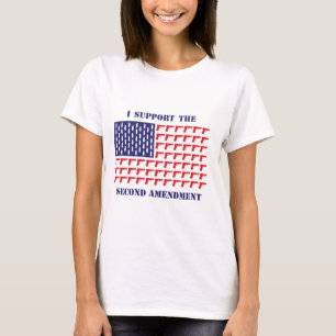 American-Flagga-of-Guns-Pistol—2nd-Amendment T Shirt